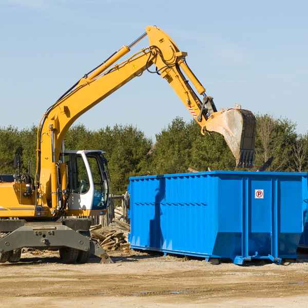 what size residential dumpster rentals are available in Denison TX